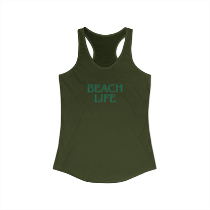 Beach Life Racerback Tank – Salty Air, Sandy Toes