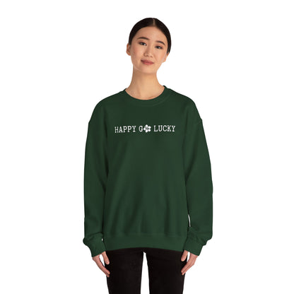 Happy Go Lucky Unisex Heavy Blend Crewneck Sweatshirt