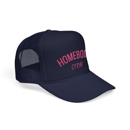 Homebody Crew Trucker Hat – Soft Pink Vibes