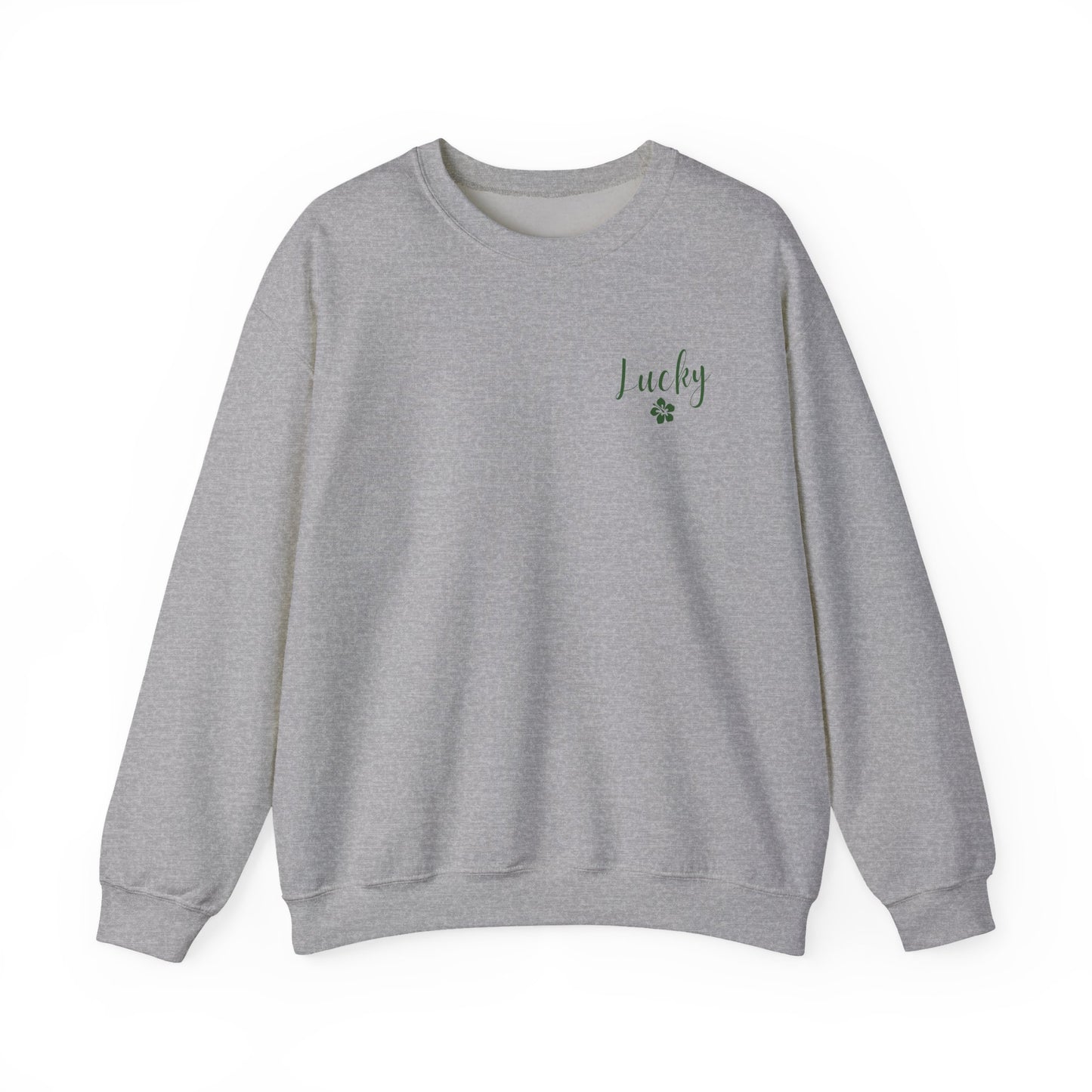 Lucky Hibiscus Stack Unisex Heavy Blend Crewneck Sweatshirt