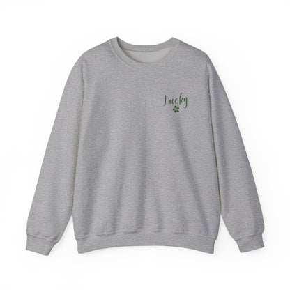 Lucky Hibiscus Stack Unisex Heavy Blend Crewneck Sweatshirt