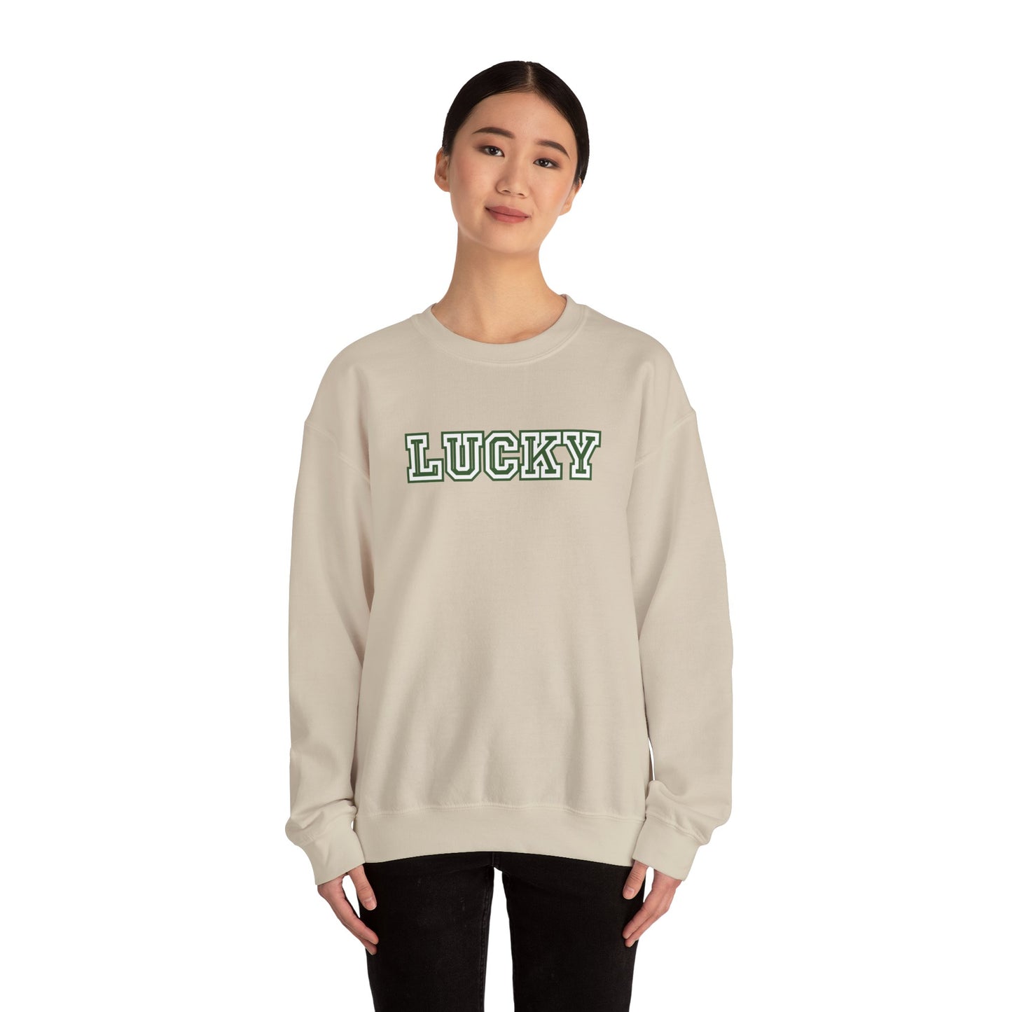 Lucky Varsity Unisex Heavy Blend Crewneck Sweatshirt