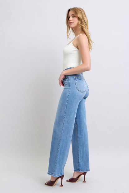 Judy Blue Wide Leg High Waist Jeans with Pockets