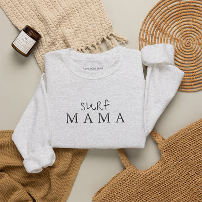 Surf Mama Sweatshirt | Hawaii Beach Graphic Pullover
