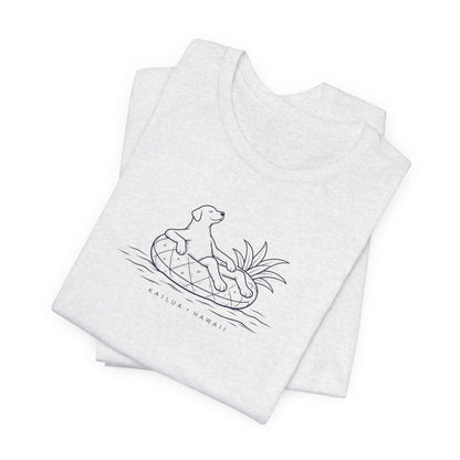 Koa Pineapple Floatie Dog Tee | Coastal Hawaii Tee