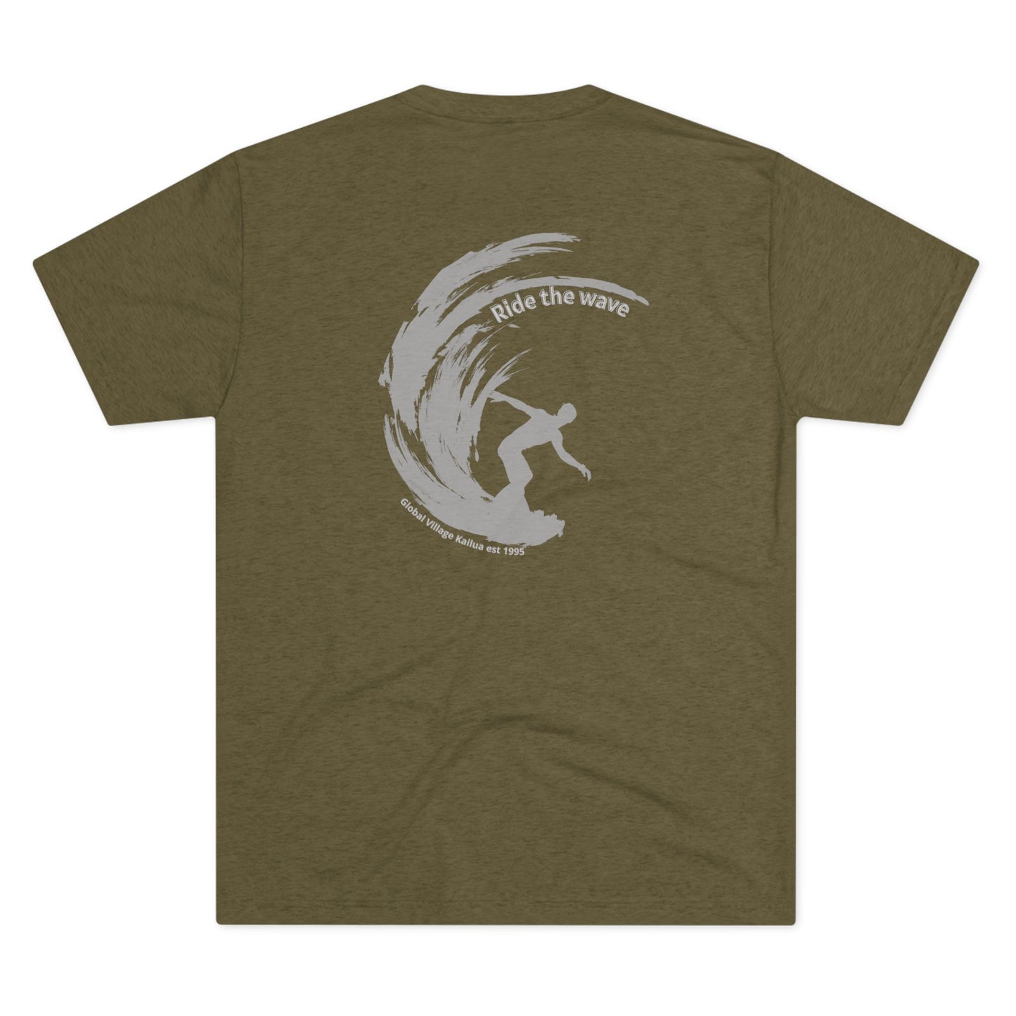 Ride the Wave Unisex Triblend Crew Tee