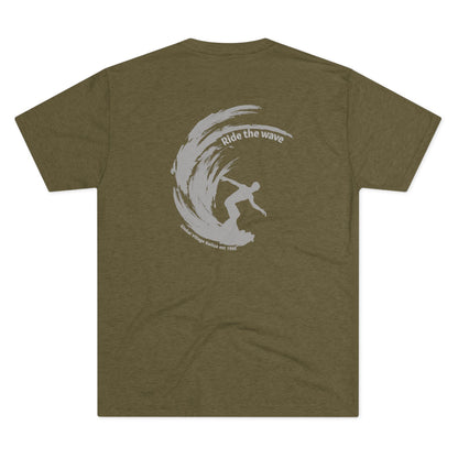 Ride the Wave Unisex Triblend Crew Tee