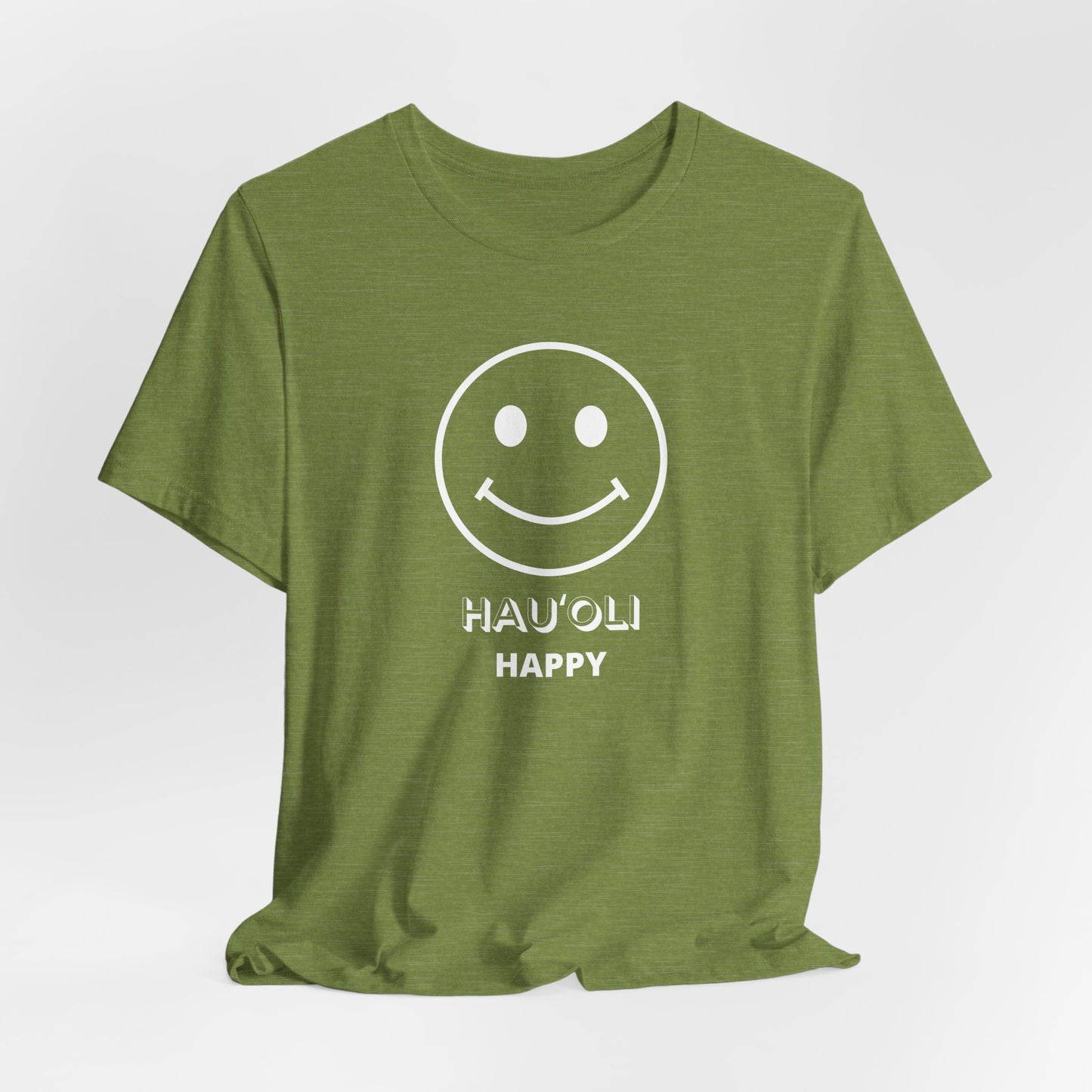 Hauʻoli Happy Face Unisex Tee | Hawaii Graphic T-Shirt