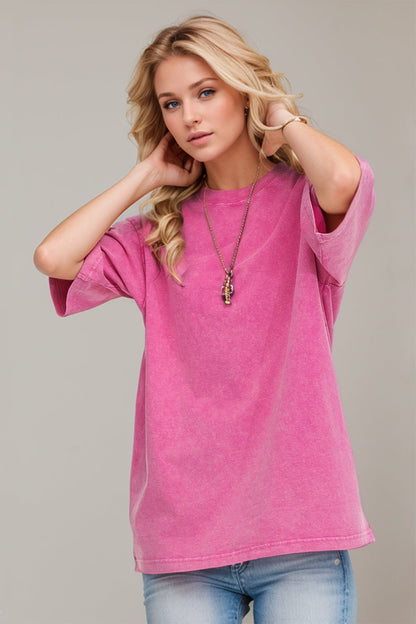 Basic Bae Cotton Round Neck Half Sleeve Tee