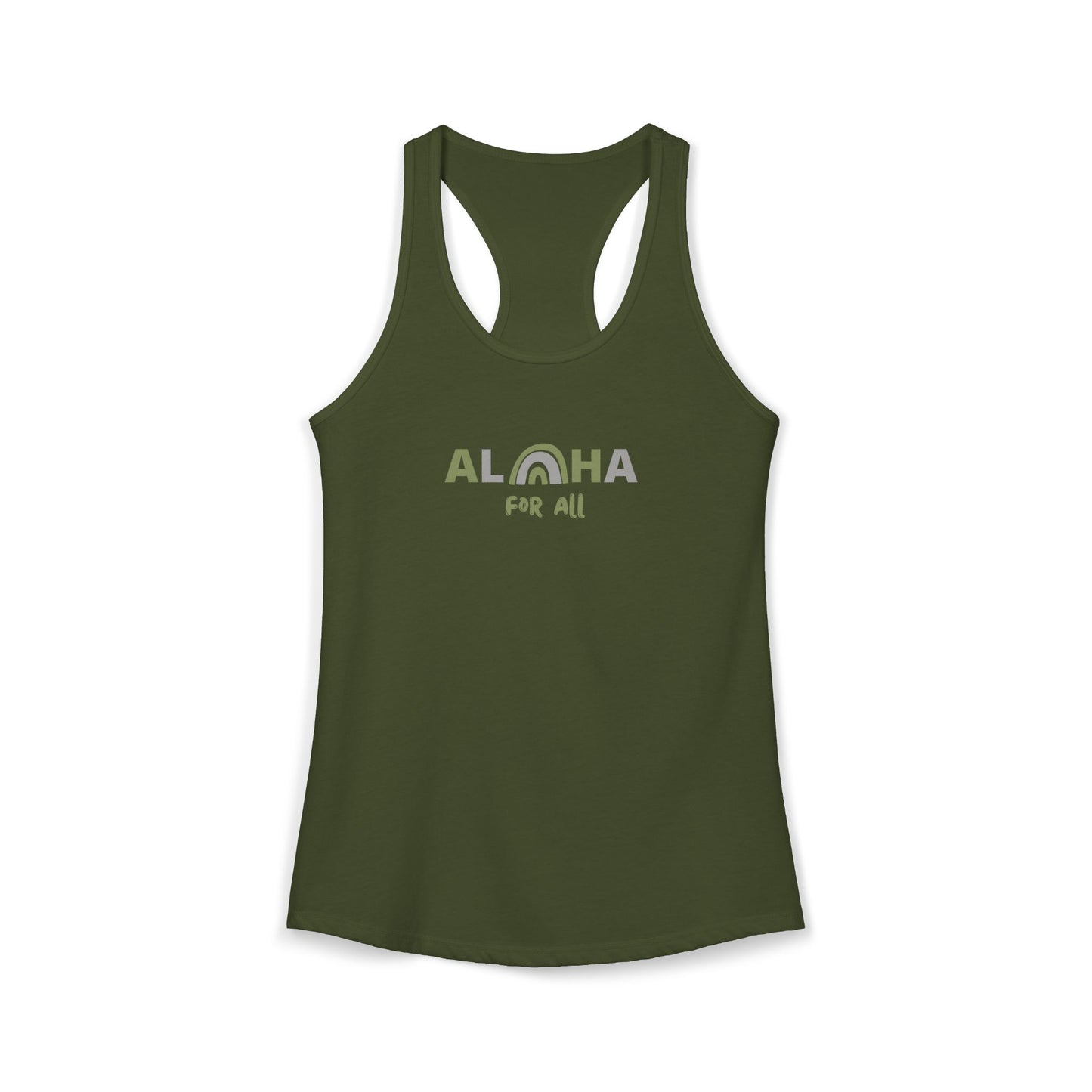 Aloha For All Racerback Tank