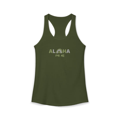 Aloha For All Racerback Tank