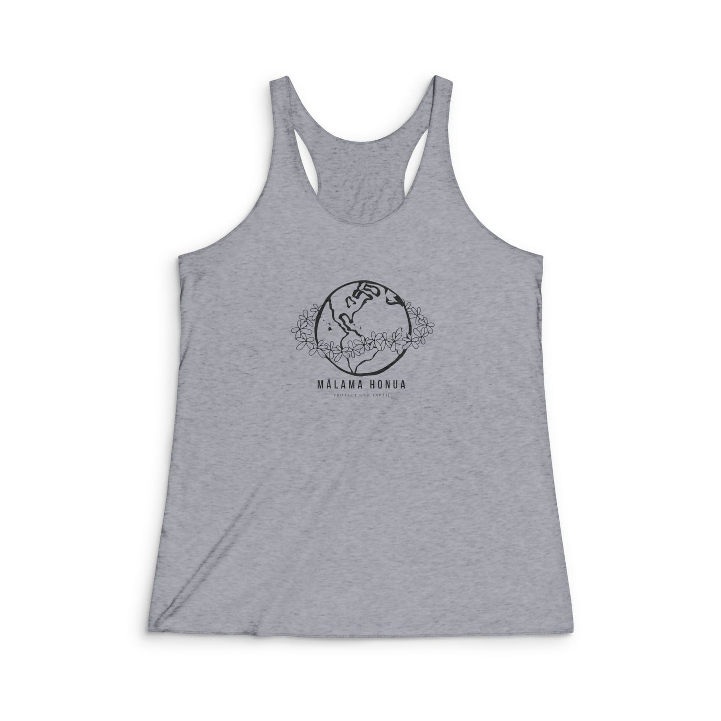 Mālama Honua Triblend Racerback Tank