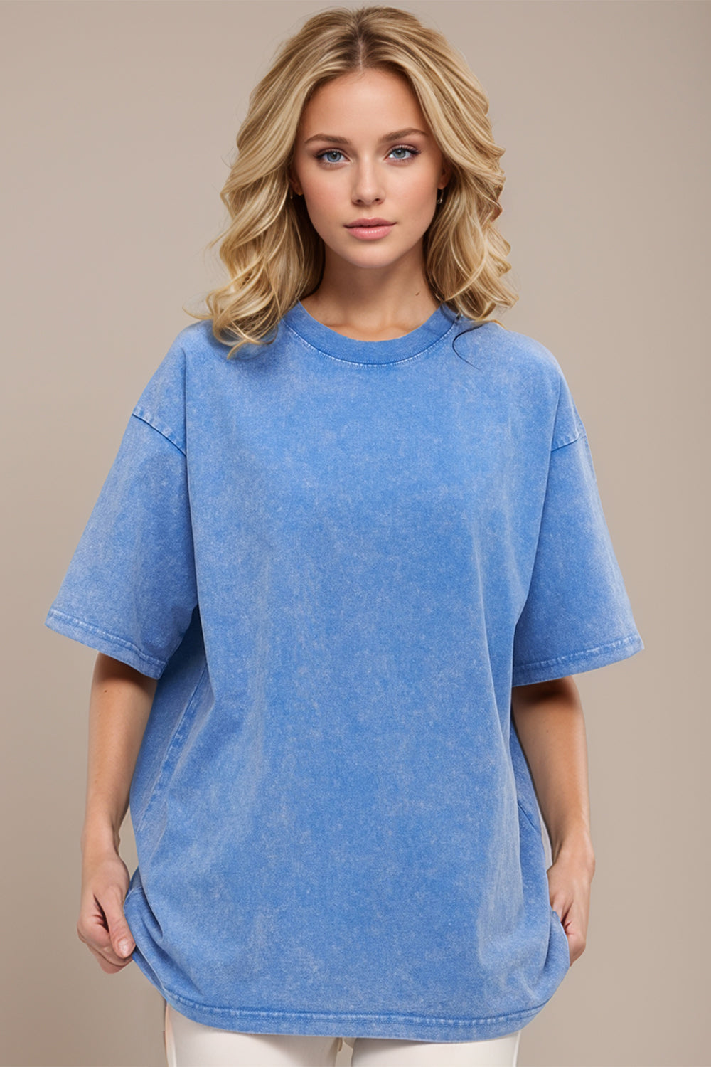 Basic Bae Cotton Round Neck Half Sleeve Tee