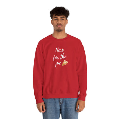 Here for the Pie Unisex Heavy Blend Crewneck Sweatshirt