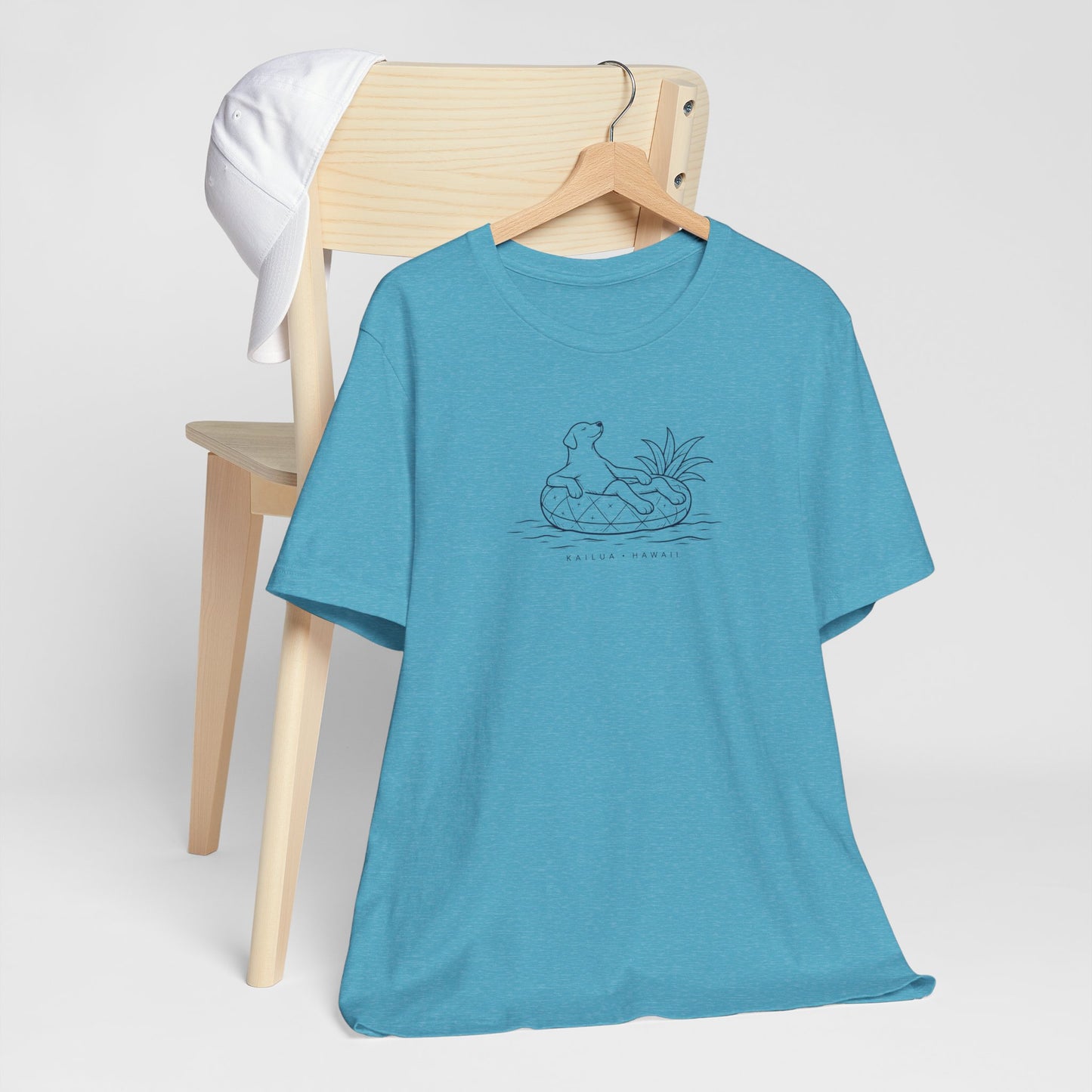 Koa Pineapple Floatie Dog Tee | Coastal Hawaii Tee