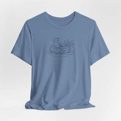 Koa Pineapple Floatie Dog Tee | Coastal Hawaii Tee