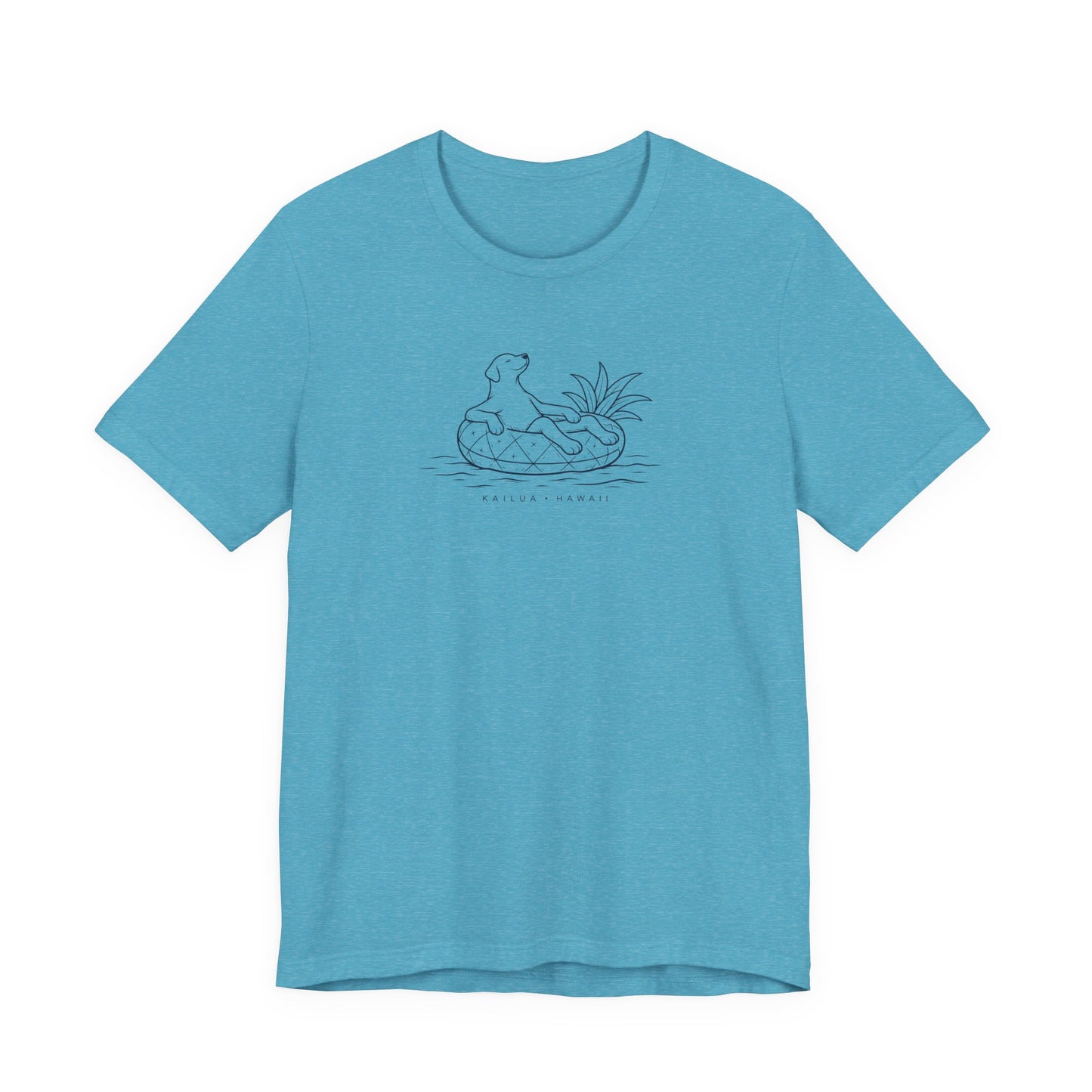 Koa Pineapple Floatie Dog Tee | Coastal Hawaii Tee