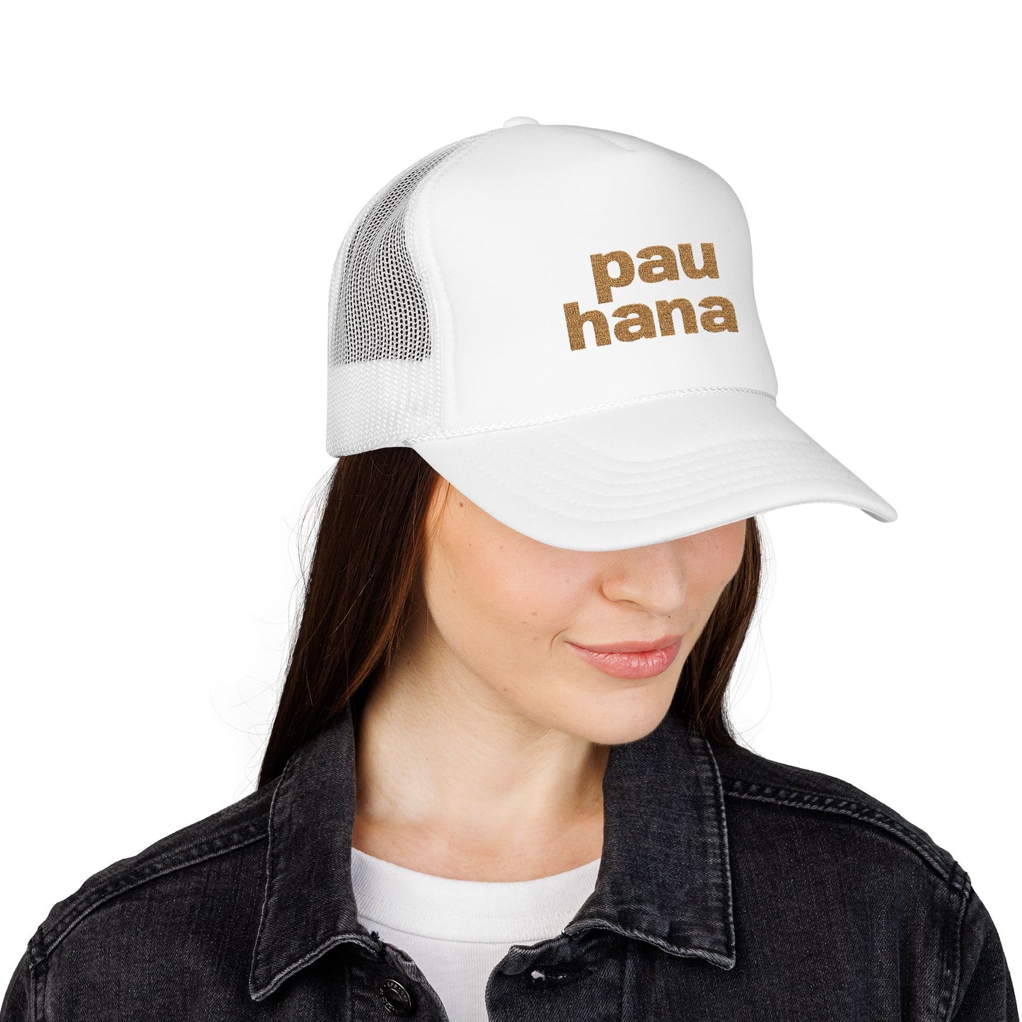 Pau Hana Trucker Hat | Embroidered Island Style Cap