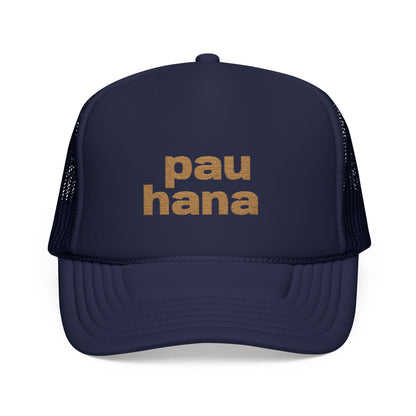 Pau Hana Trucker Hat | Embroidered Island Style Cap