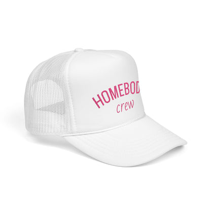 Homebody Crew Trucker Hat – Soft Pink Vibes