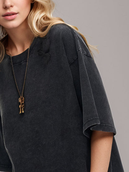 Basic Bae Cotton Round Neck Half Sleeve Tee