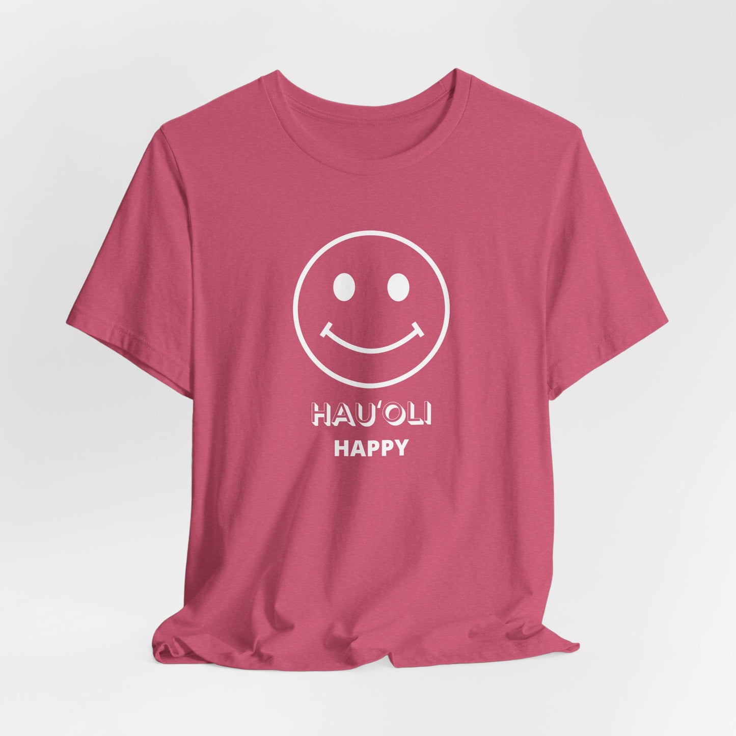 Hauʻoli Happy Face Unisex Tee | Hawaii Graphic T-Shirt