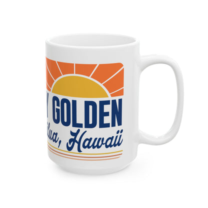 Stay Golden Coffee Mug | Hawaii-Inspired Ceramic Mug