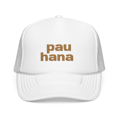 Pau Hana Trucker Hat | Embroidered Island Style Cap