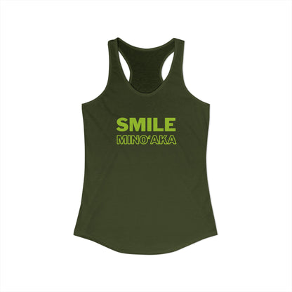 SMILE – Minoʻaka Racerback Tank – Aloha Starts Here