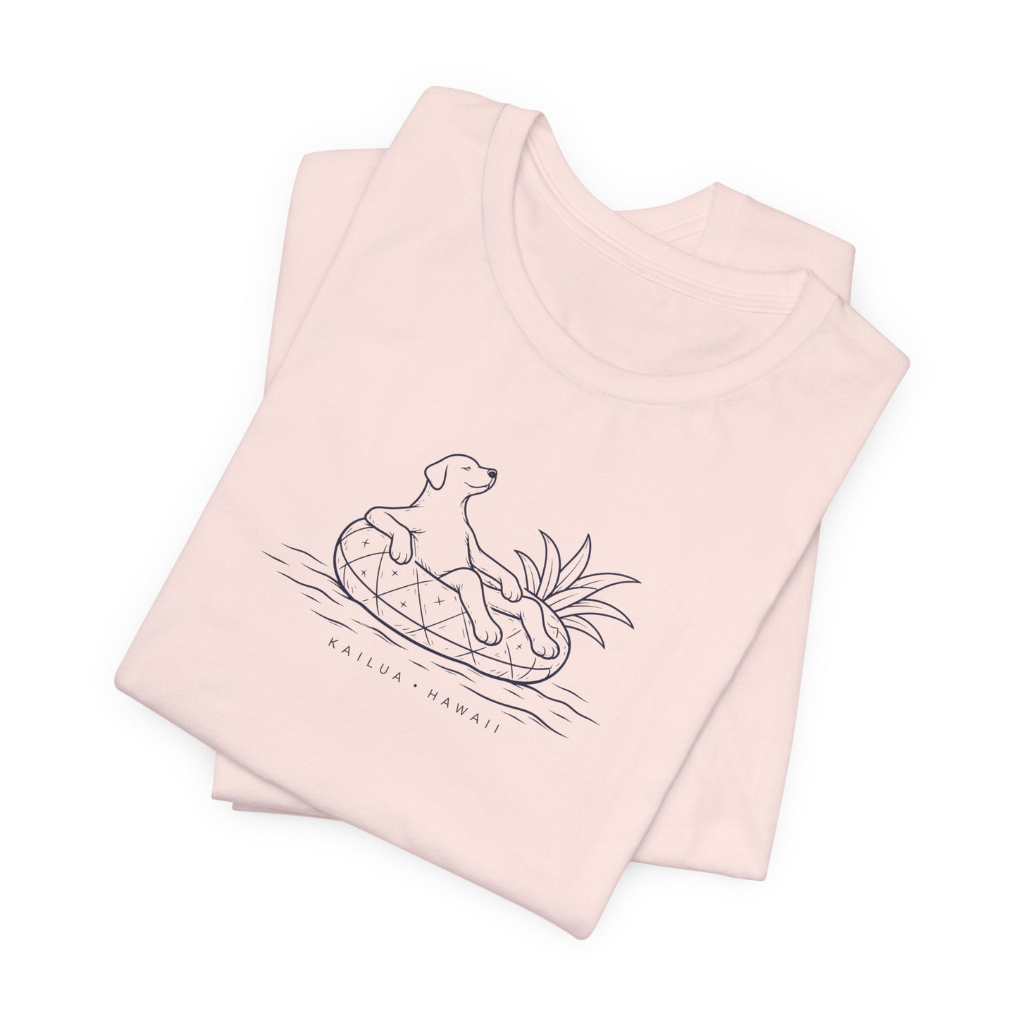 Koa Pineapple Floatie Dog Tee | Coastal Hawaii Tee