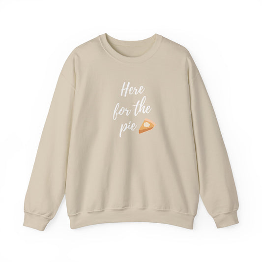 Here for the Pie Unisex Heavy Blend Crewneck Sweatshirt