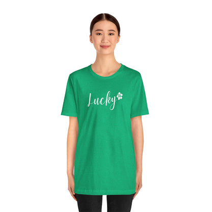 Lucky Script Hibiscus Unisex Jersey Tee