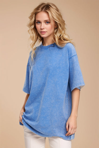 Basic Bae Cotton Round Neck Half Sleeve Tee