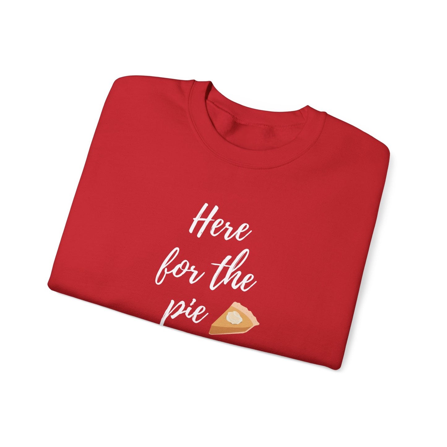 Here for the Pie Unisex Heavy Blend Crewneck Sweatshirt