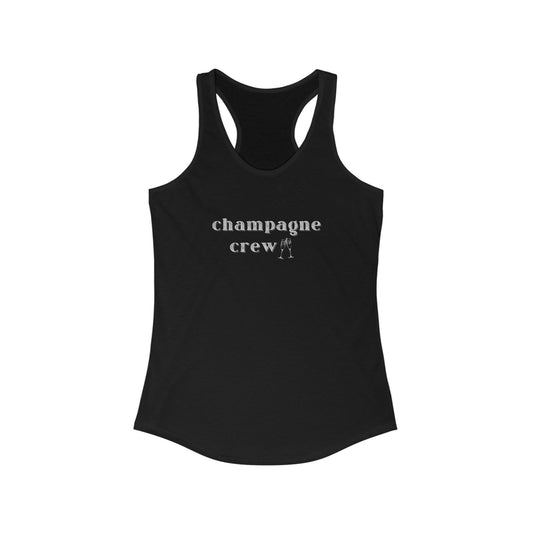 Champagne Crew Racerback Tank – Pop, Fizz, Chill