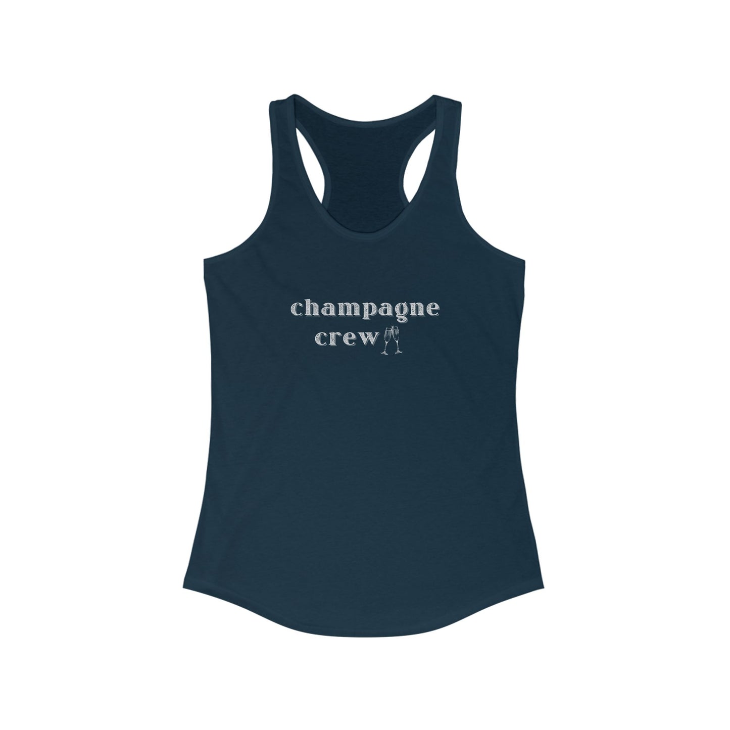 Champagne Crew Racerback Tank – Pop, Fizz, Chill