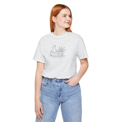 Koa Pineapple Floatie Dog Tee | Coastal Hawaii Tee
