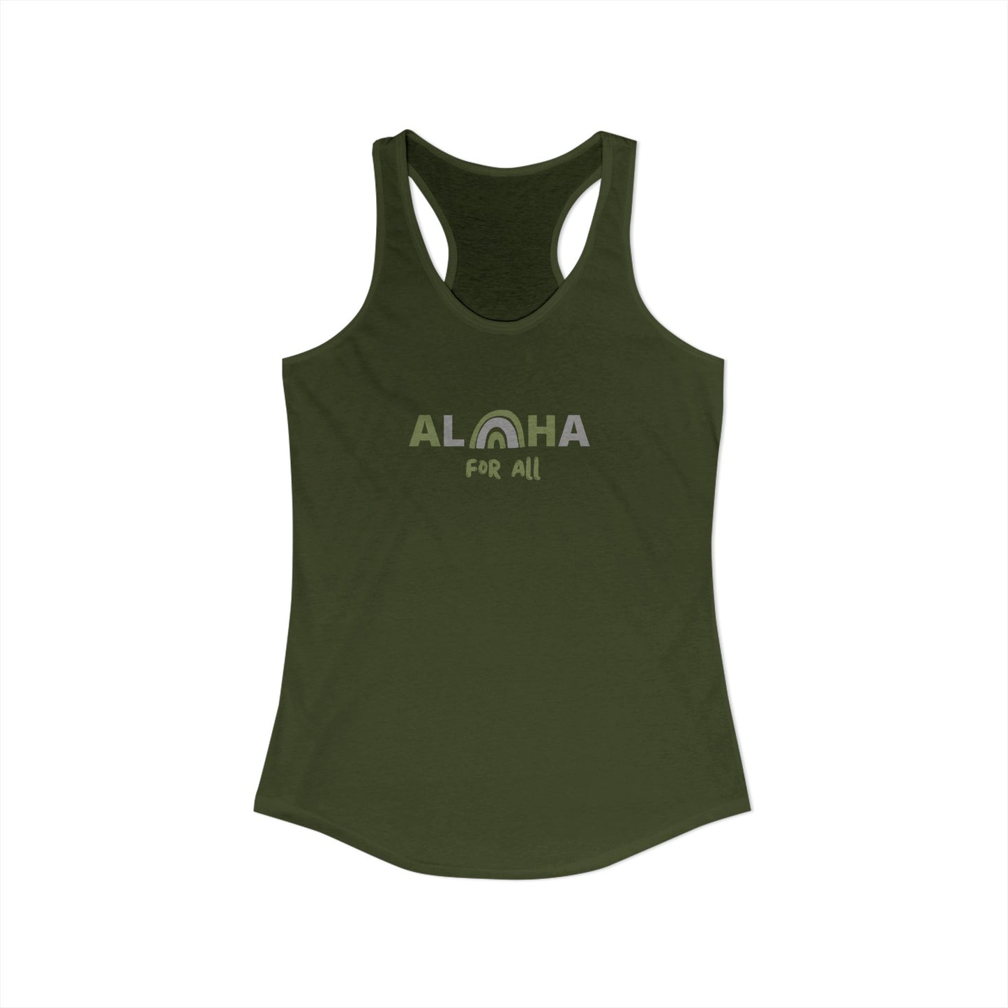Aloha For All Racerback Tank