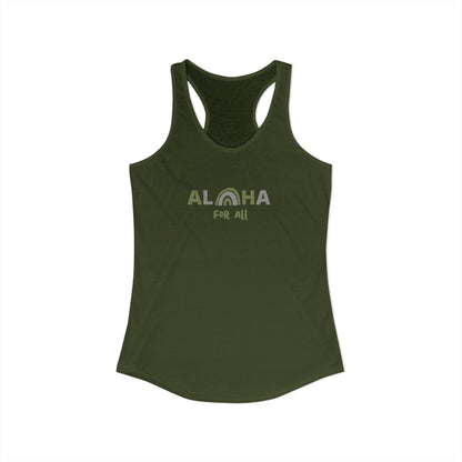 Aloha For All Racerback Tank
