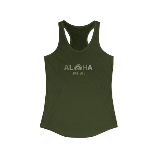 Aloha For All Racerback Tank