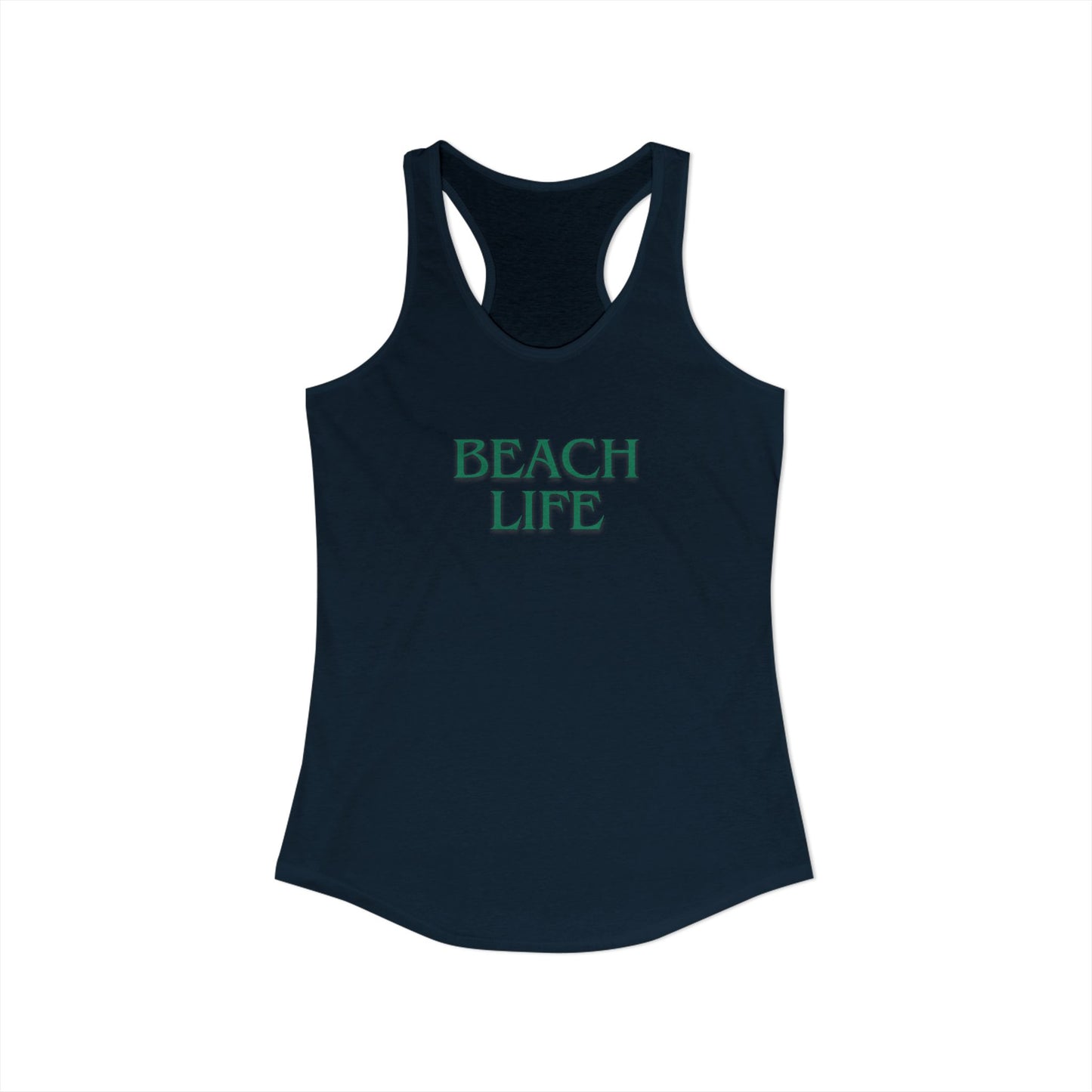 Beach Life Racerback Tank – Salty Air, Sandy Toes