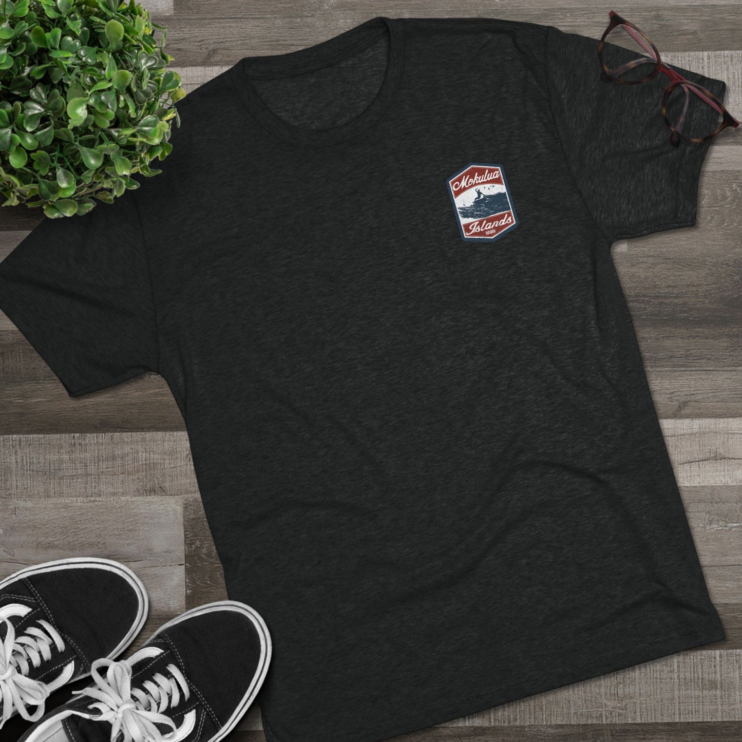 Mokulua Islands Surf Unisex Tri-Blend Crew Tee
