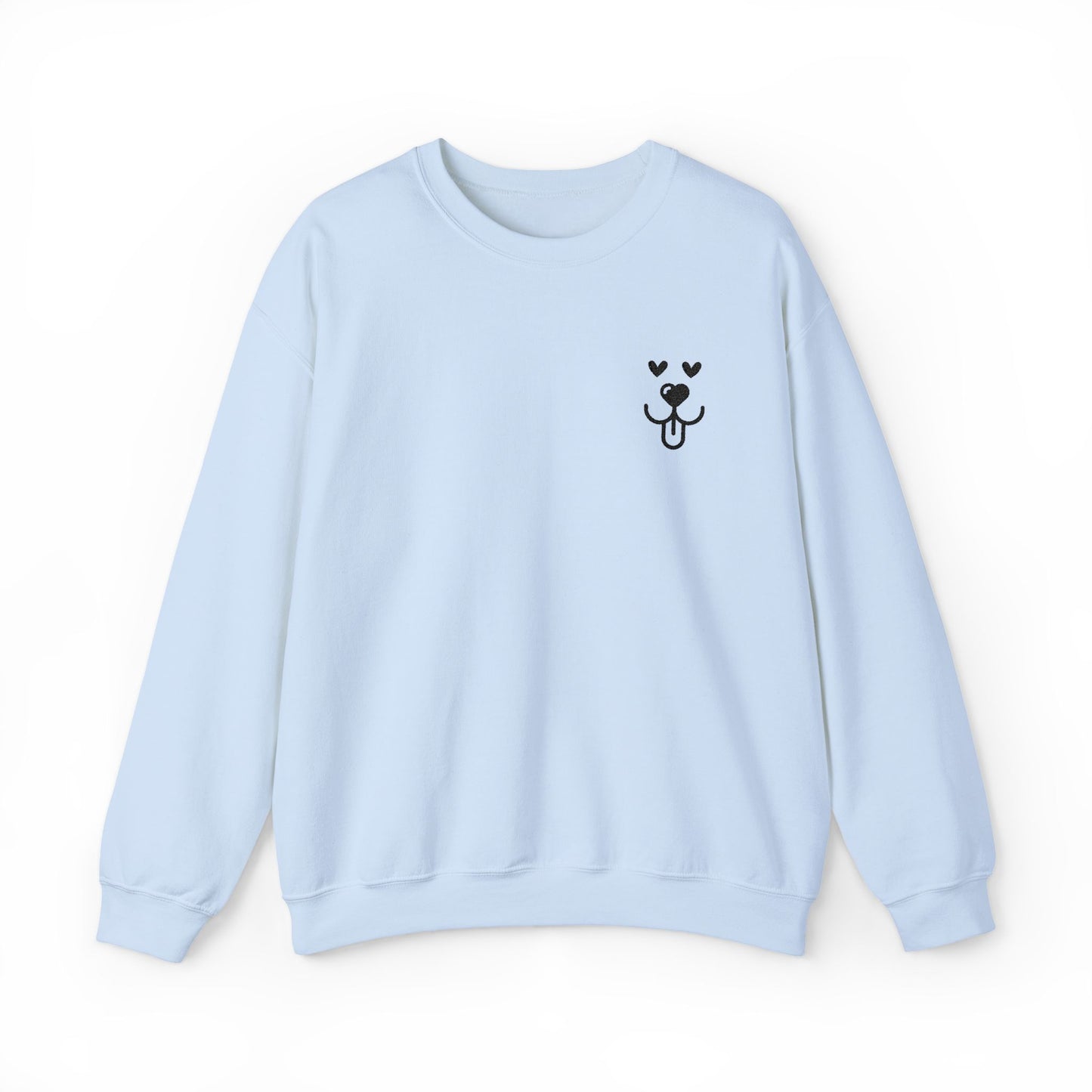 Crewneck Sweatshirt Embroidered All Love Dog