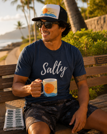 Salty Triblend Crew Tee