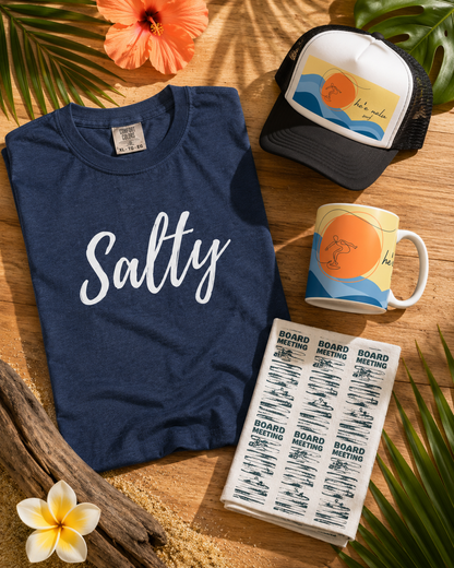 Salty Triblend Crew Tee