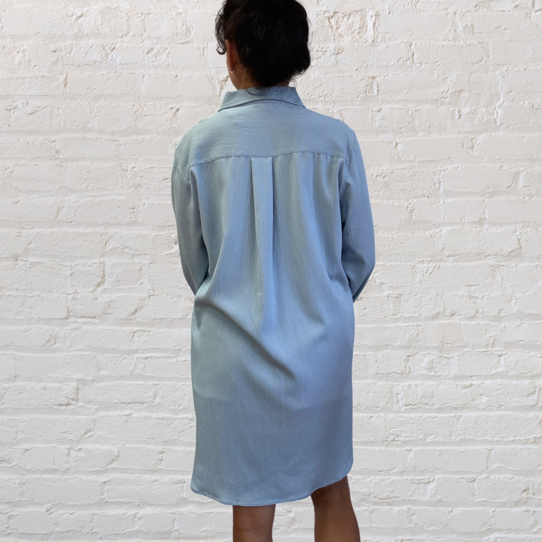 Light Blue Button Down Tunic