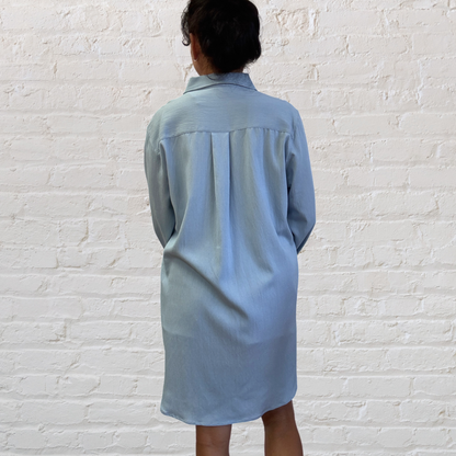 Light Blue Button Down Tunic