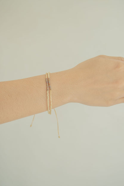 Golden Beaded Bracelet