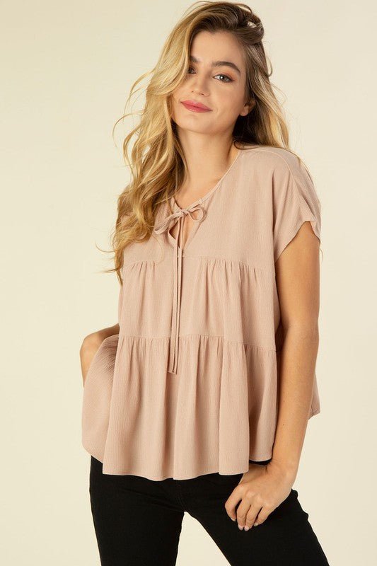 A line tiered blouse - Global Village Kailua Boutique