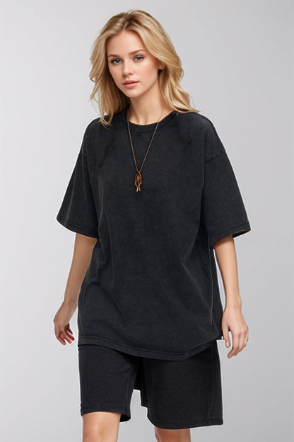 Basic Bae Cotton Round Neck Half Sleeve Tee